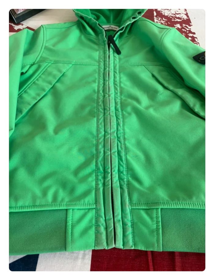 Coupe vent junior Stone Island taille xs vert pomme - photo numéro 6