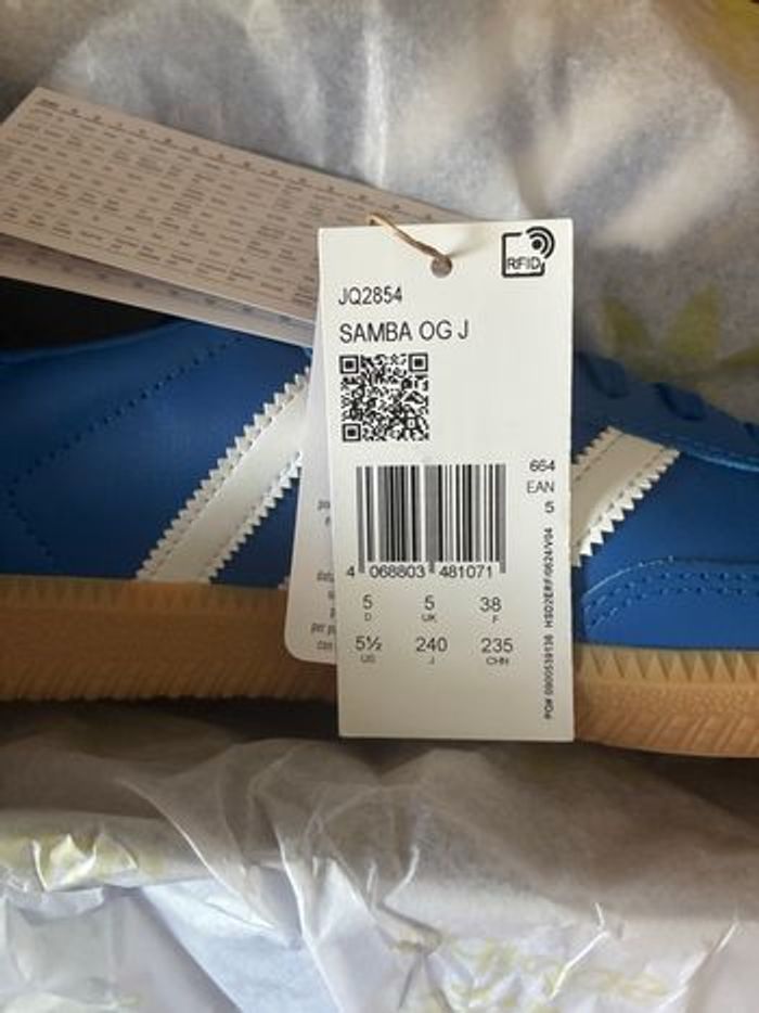 Adidas Samba J Blue - 38 - photo numéro 9