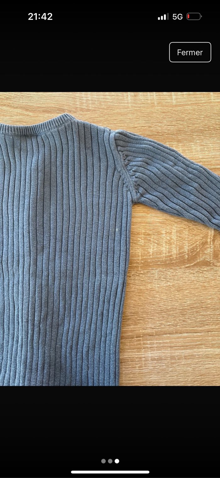 Combinaison coton bleu 3-6 mois Bon état Zeeman - photo numéro 3