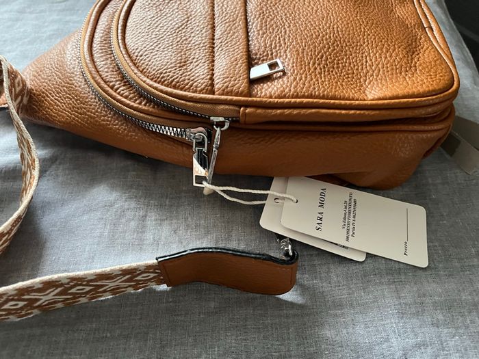 Sac à dos a bandoulière marron - photo numéro 3