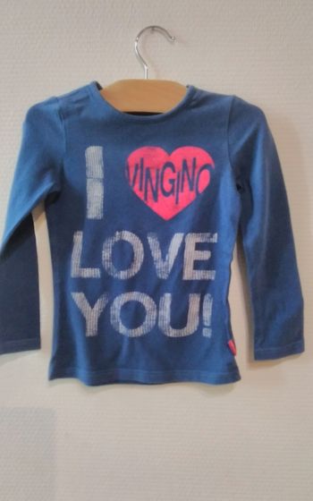 T-shirt bleu de marque Vingino