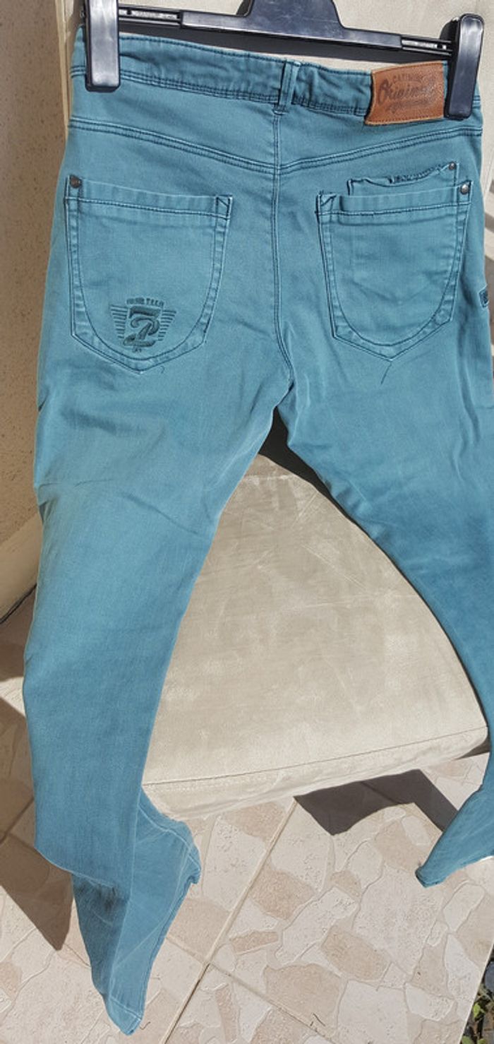Pantalon vert bleu Catimini 14 ans - photo numéro 3