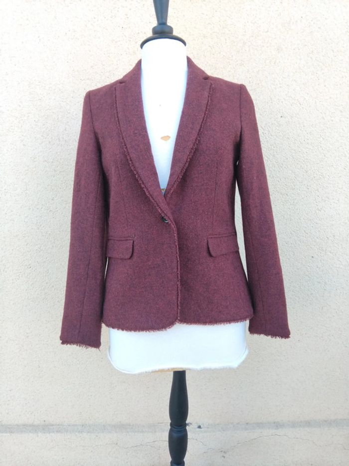 Veste chic Caroll t40 100%laine - photo numéro 4