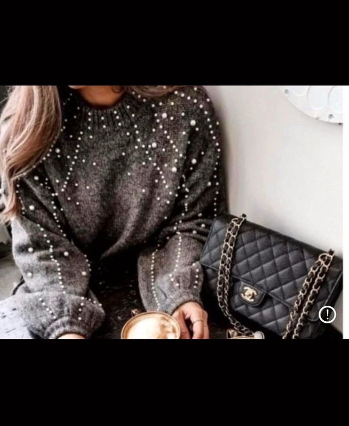 Pull-over à perles