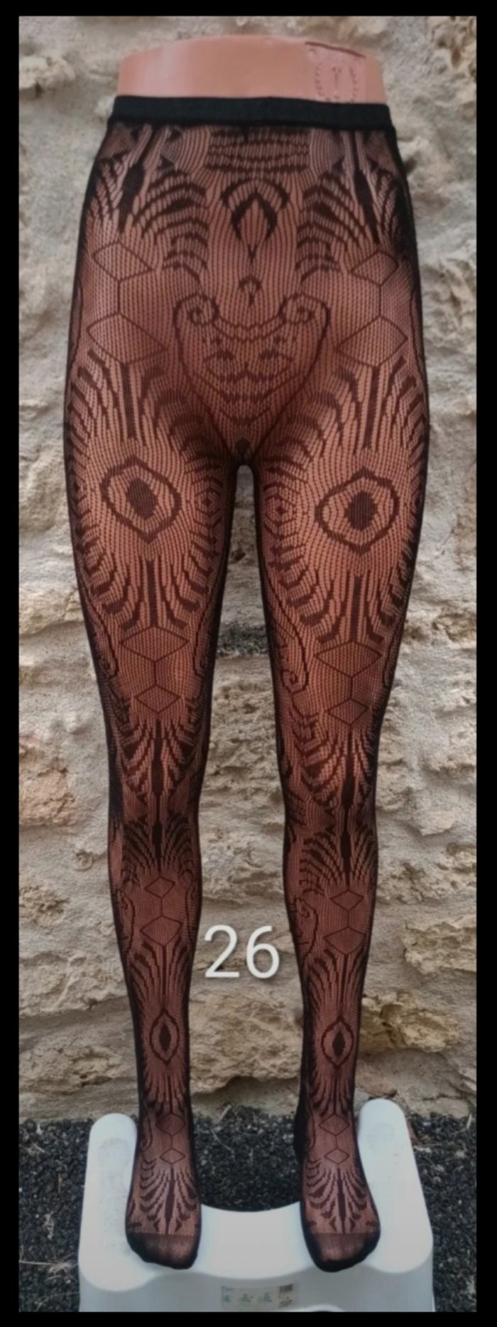 Collant résille motif fantaisie - photo numéro 2
