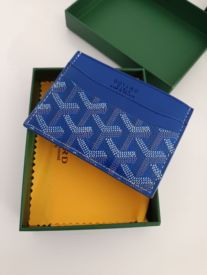 Porte carte goyard bleu roi