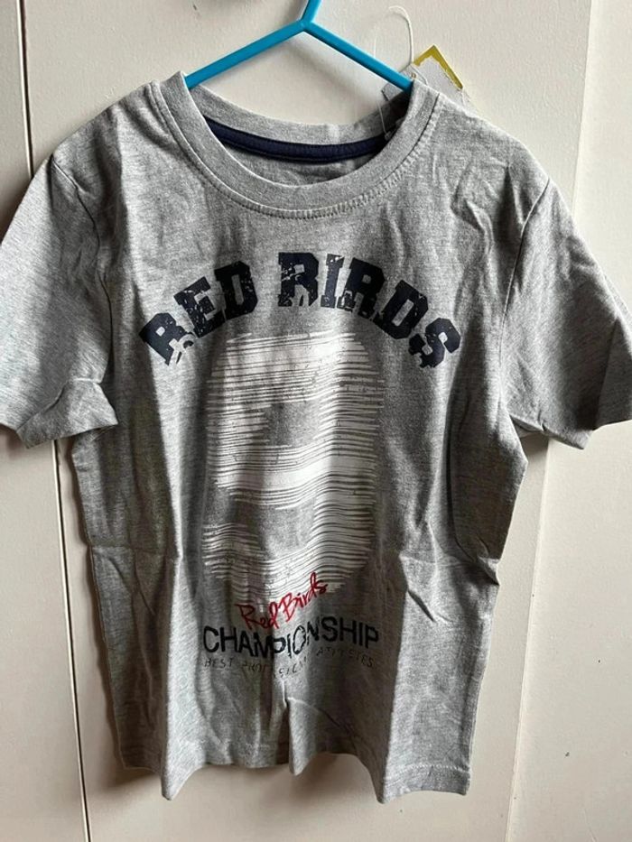 T shirt gris pepperts 6-8 ans