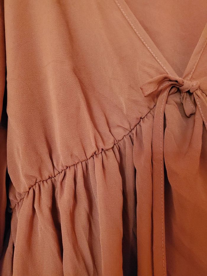 Blouse marron manche longue - photo numéro 6
