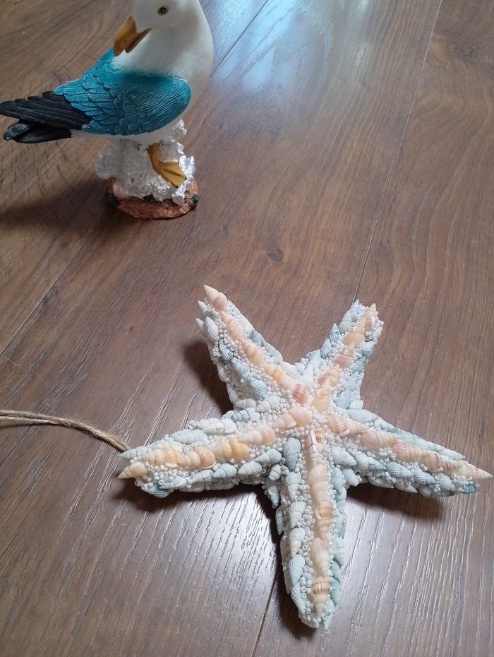 Etoile de mer en coquillages en perle à suspendre - photo numéro 9