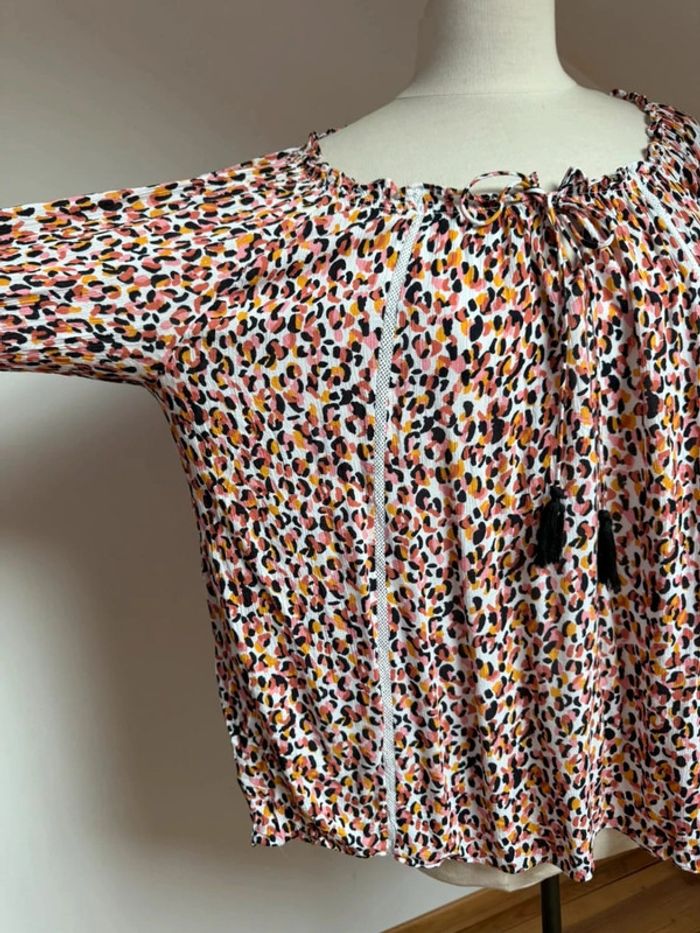 Superbe Blouse fluide Burton ample fleurie en viscose 🌸 XL 42 44 - photo numéro 3