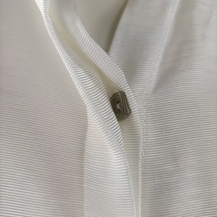Blouse sans manches blanche Eleven Paris – col chemise, fluide, taille S A951 - photo numéro 6
