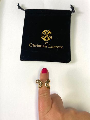Bague dorée papillon by Christian Lacroix