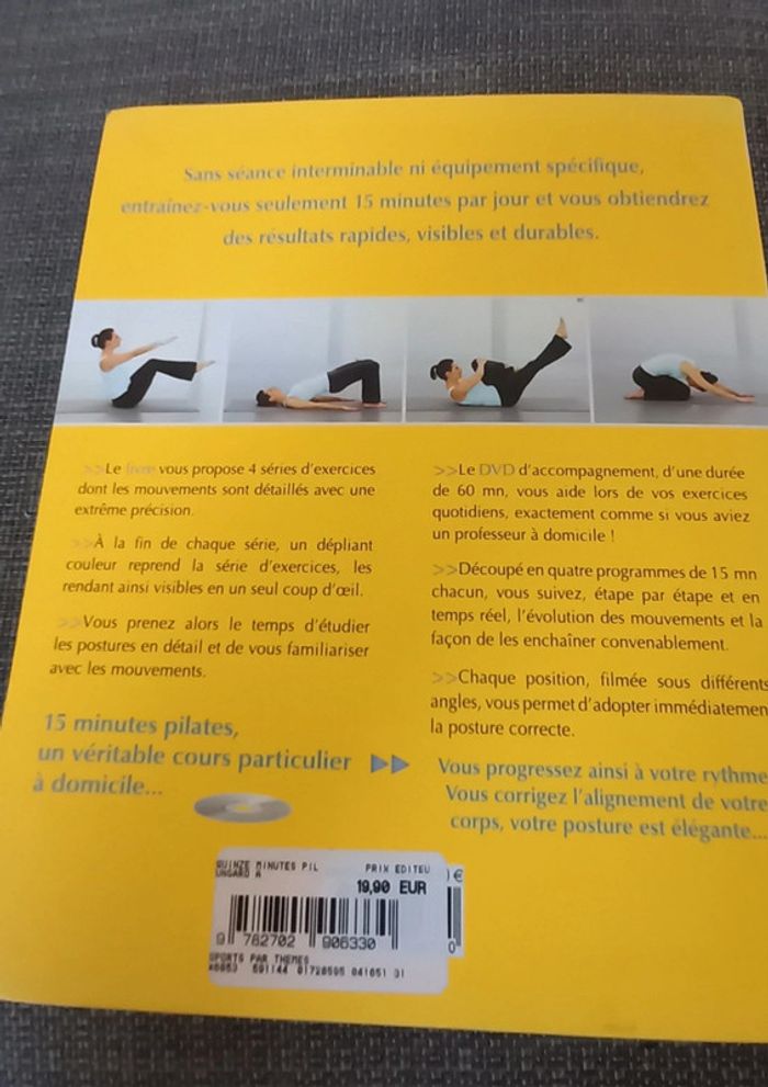 Livre dvd : pilâtes, 15 min - photo numéro 3