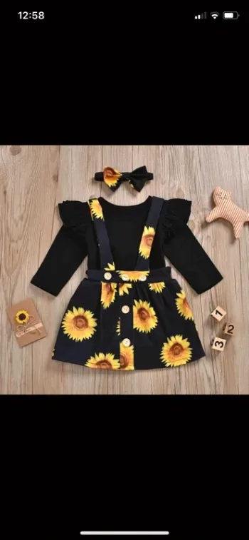 Ensemble Tournesols 🌻 taille 12 mois