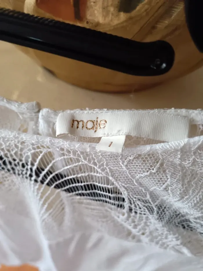 Blouse dentelle Maje taille 1 - photo numéro 5
