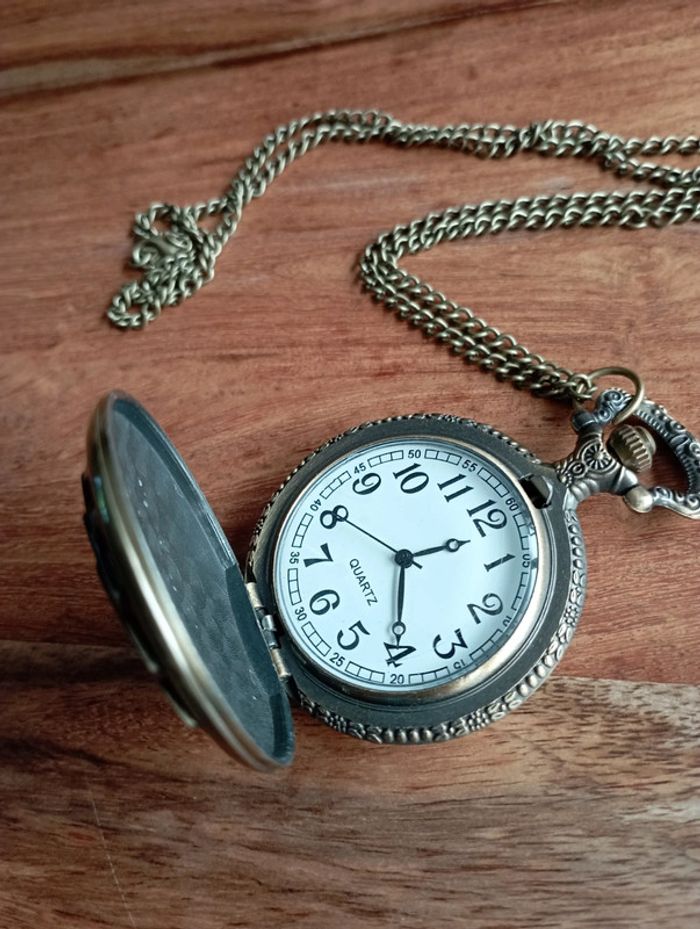 Montre gousset vieil or ; idée cadeau 🎁 - photo numéro 4