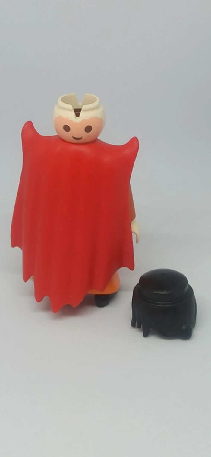 Une Femme sorcière orange avec 2 visages playmobil - photo numéro 6