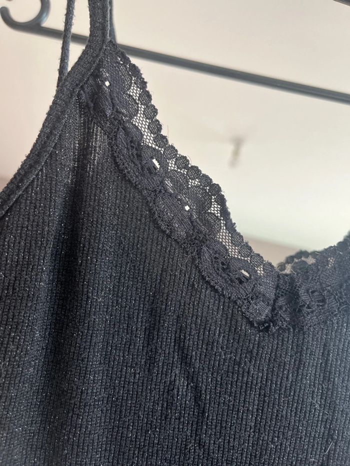 Débardeur noir pailletée - photo numéro 2
