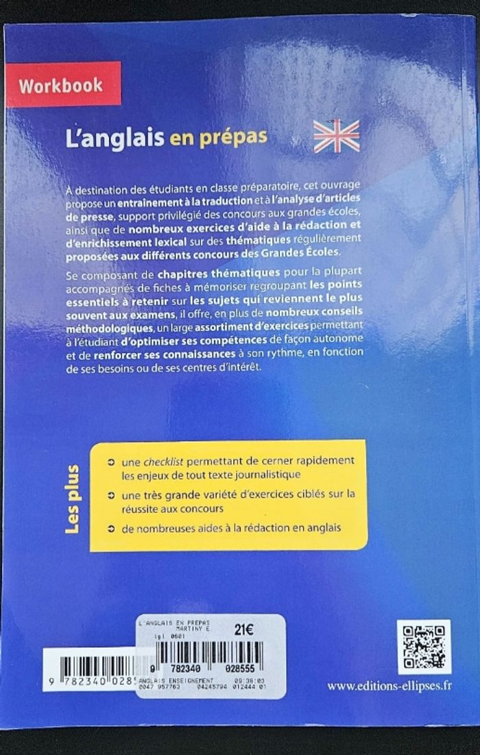 Manuel d'anglais pour prépas scientifiques / commerces / littéraires- Niveau B2 - C1 - photo numéro 2