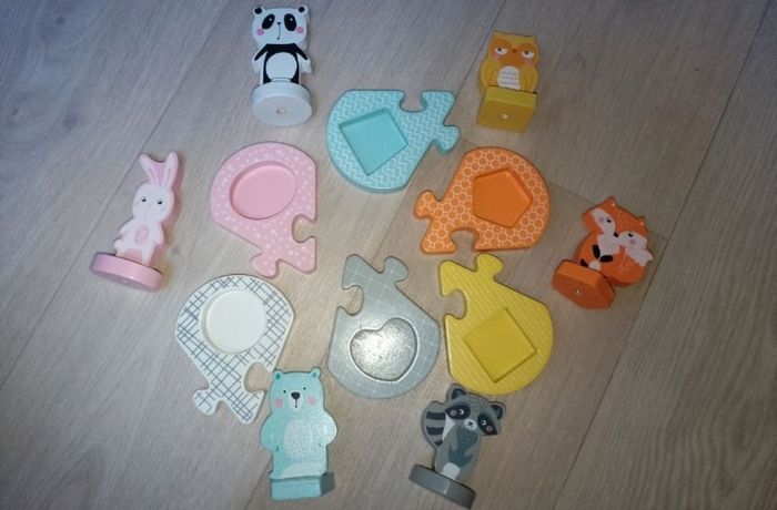 Puzzles à encastrer et formes en bois - photo numéro 4