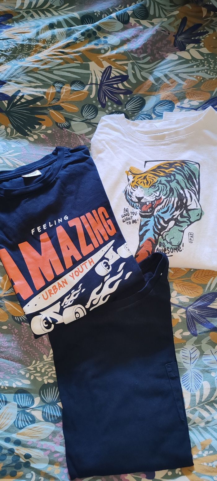 Lot t shirts manches longues