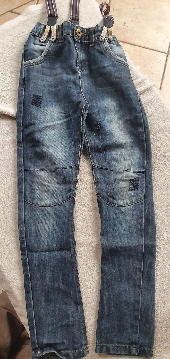 Jeans à bretelles garcon