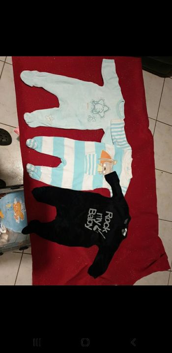 Lots de 3 pyjama garçon 3 mois