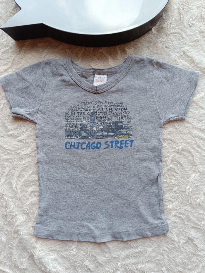Tee shirt manches courtes Garçon 2 ans Chicago street Absorba 100% coton - photo numéro 2