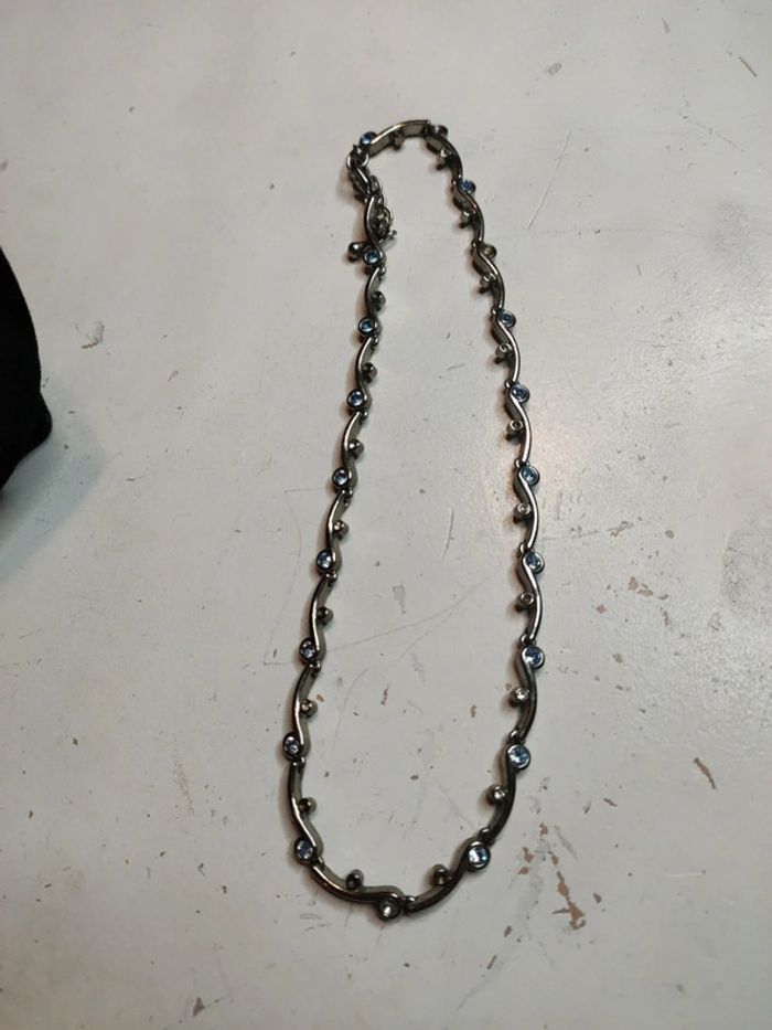 Collier métallique et strass - photo numéro 6