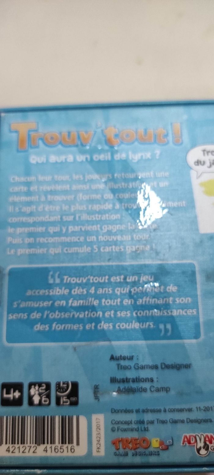 Jeu d'observation 4+ Trouv'tout de Gigamic - photo numéro 2