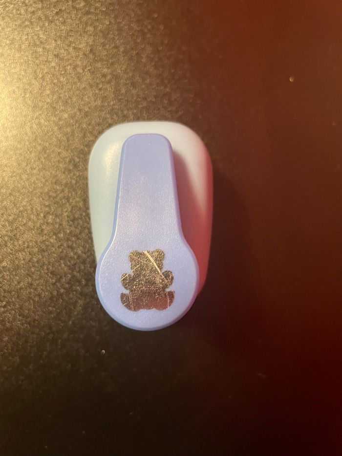 Lot de 4 perforatrices fantaisie colorées – chouette, ours, éclair, papillon - photo numéro 3