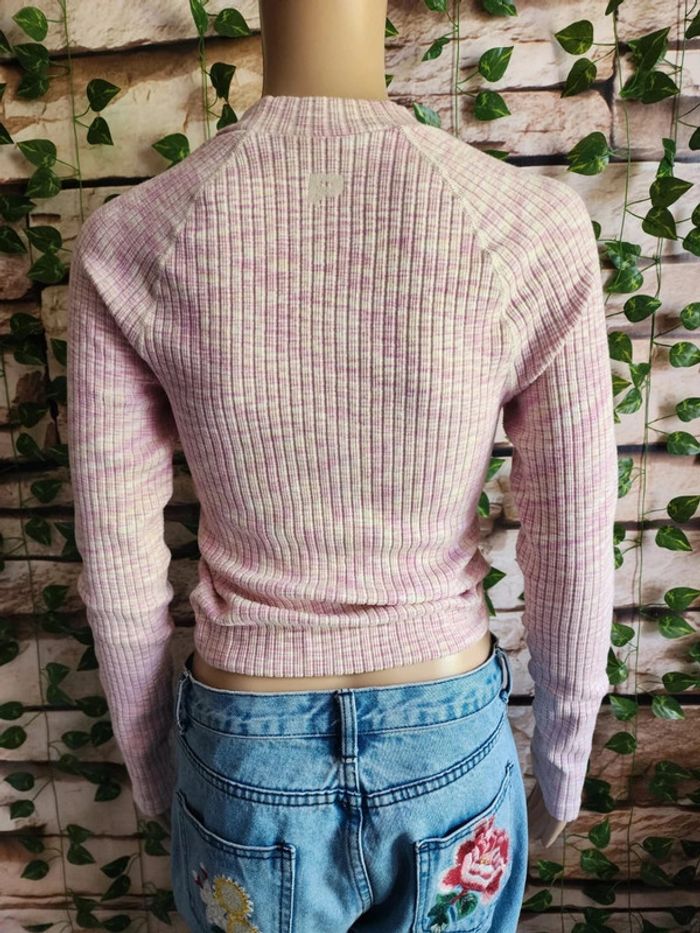 🌸T-shirt ML Epais Rose Taille 38🌸 - photo numéro 4