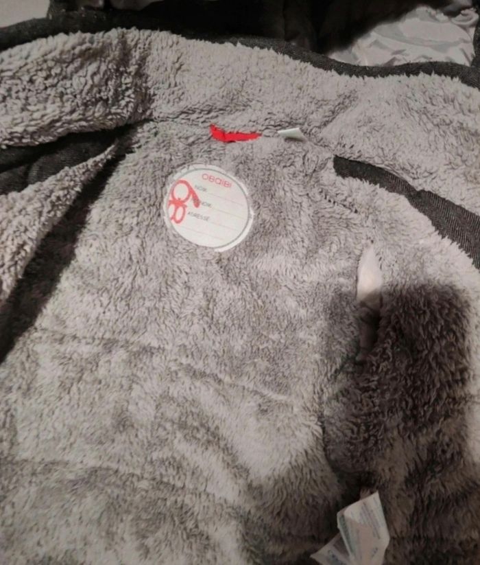 Manteau fourré garçon avec capuche 12 mois - photo numéro 4