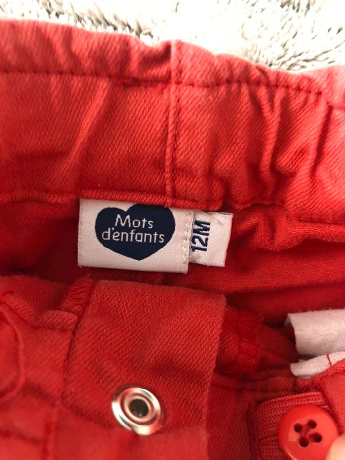 Pantalon mots d’enfants 12 mois - photo numéro 3
