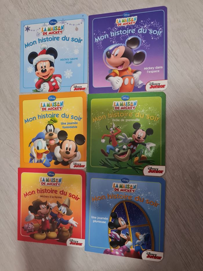 Lot 6 livres Mickey Mon histoire du soir comme neufs - photo numéro 1