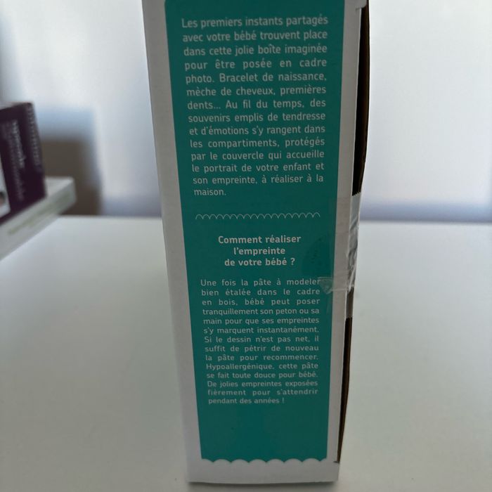 Coffret rangement et cadre photo/empreinte - photo numéro 3