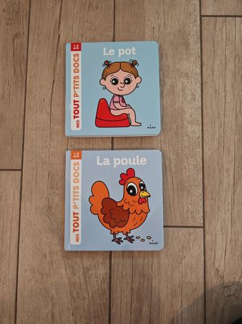 Lot de 2 livres bébé "tout p'tits docs"