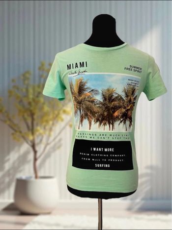 T-shirt vert menthe Surf USA - Name It 11/12 ans