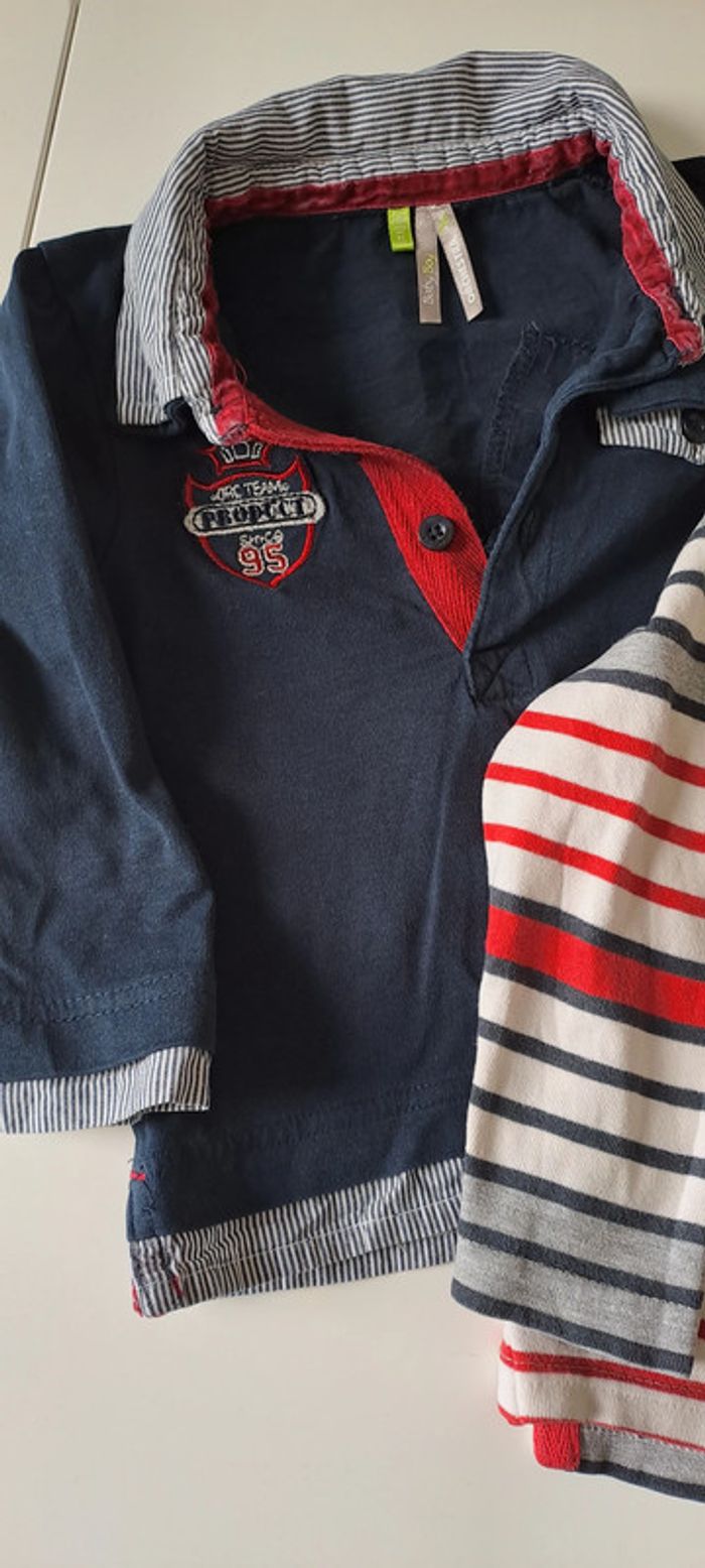 Lot de 2 polos manches longues - photo numéro 2