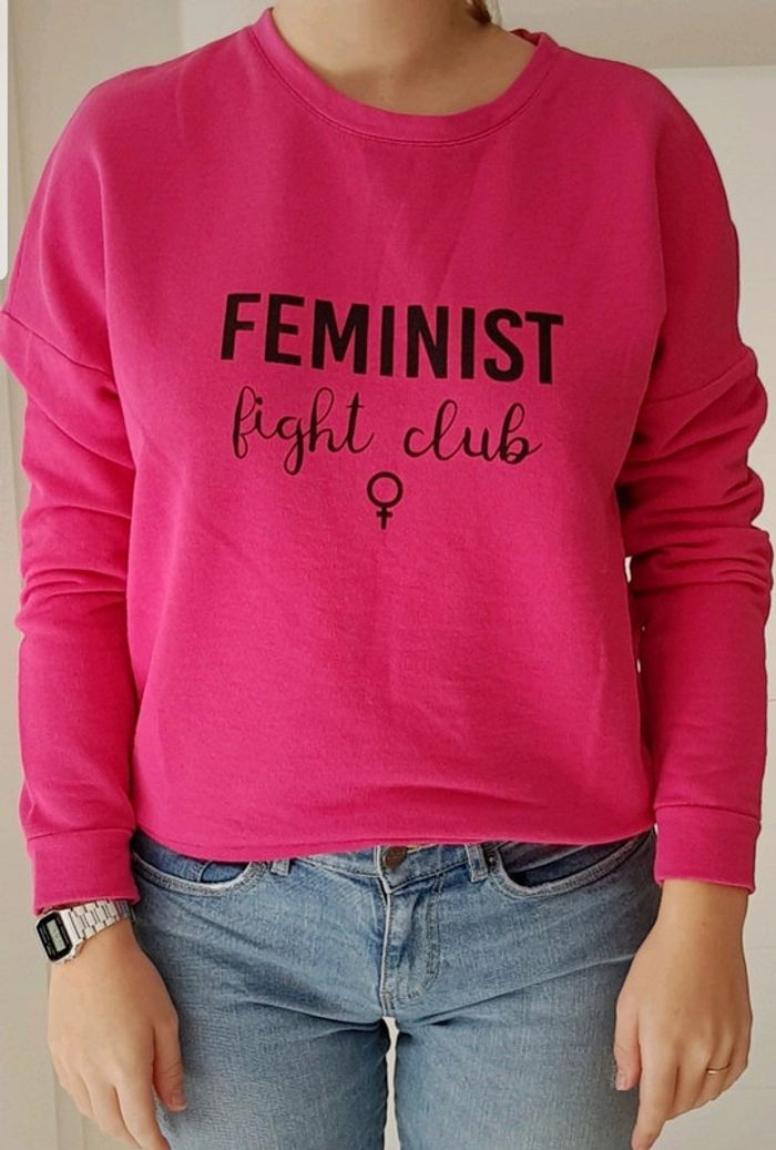 Sweat fille rose