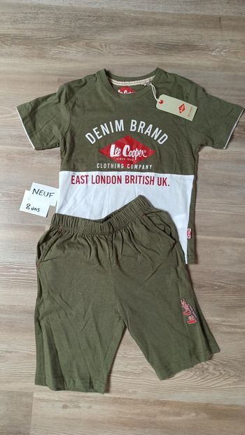 Ensemble été ou sport lee cooper 8 ans kaki