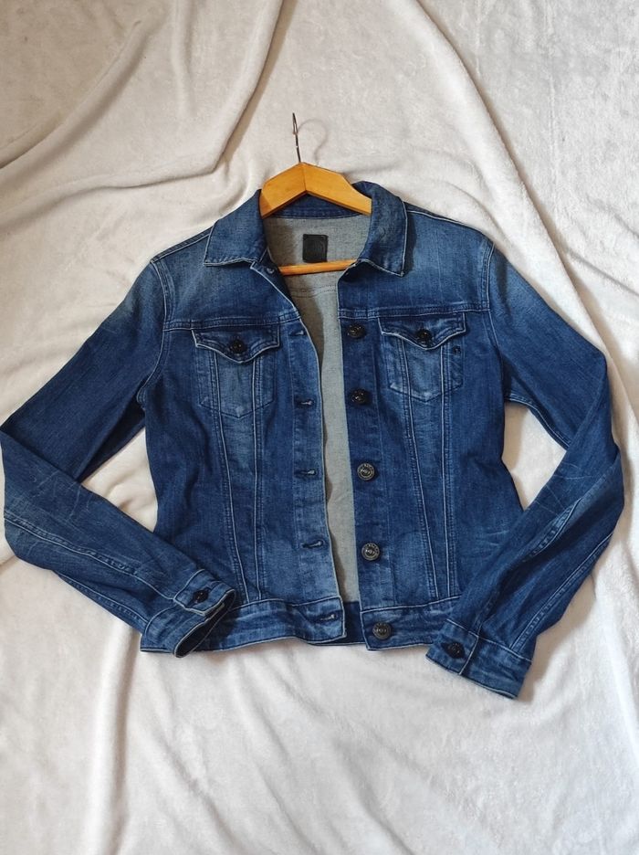 Veste en jeans taille M - photo numéro 2