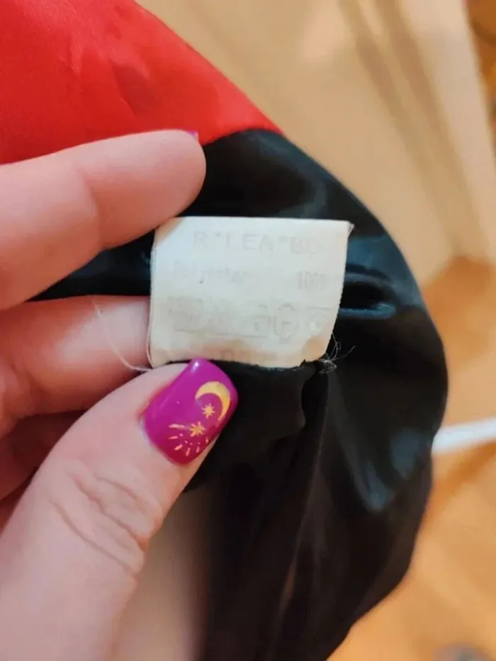 Robe cintrée taille 38 bicolore noire rouge Léa Lauryl Paris - photo numéro 8