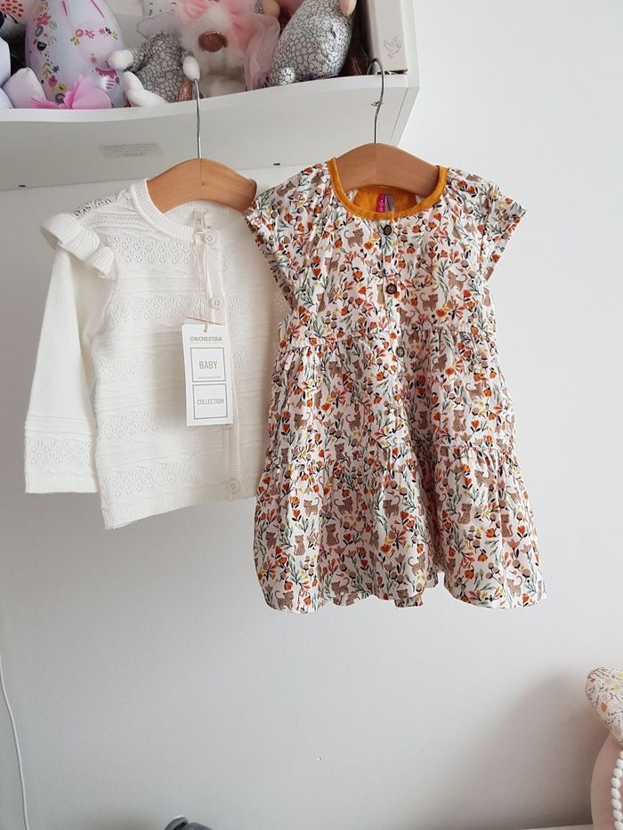 Robe + gilet neuf 9m