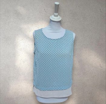 Blouse fluide sans manche à motifs taille 40