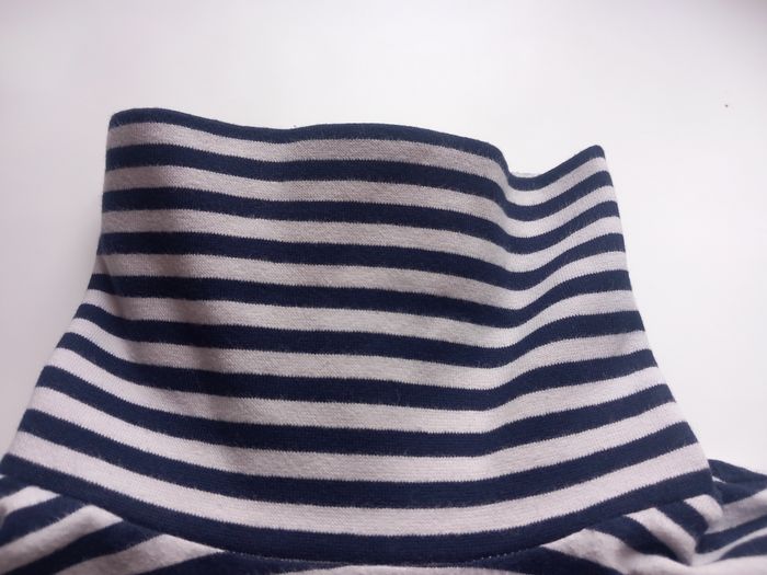 Sous-pull garçon Sergent Major 8 ans rayé bleu marine et blanc très bon état - photo numéro 5