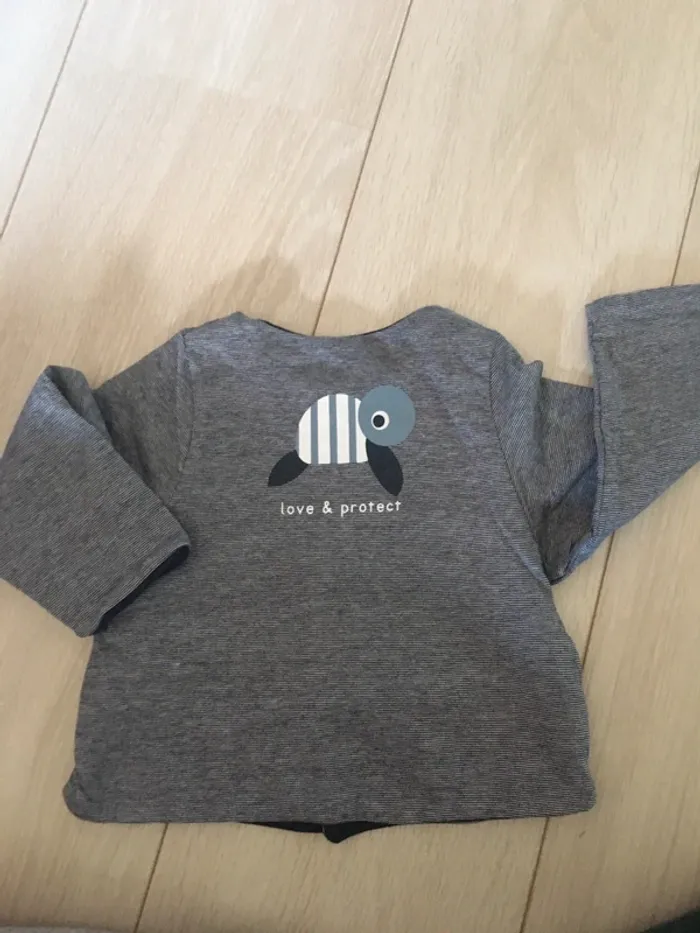 Lot gilets réversibles 6 mois obaibi - photo numéro 6