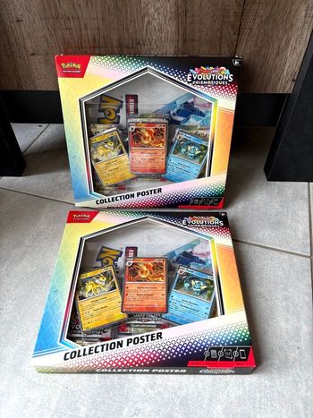 Pokémon 2 Coffret Poster Évolutions Prismatiques – EV 8.5 écarlate et violet neuf scellé fr