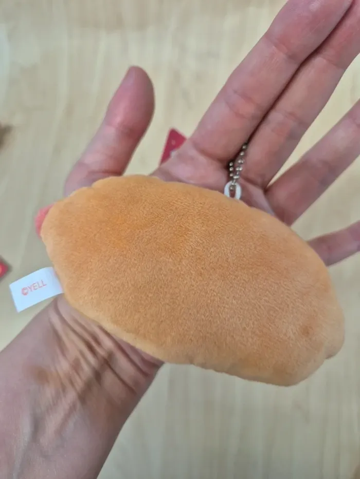 Porte-clés peluche Tsuburana Hitomi "Fast Food" : Hot Dog - photo numéro 3