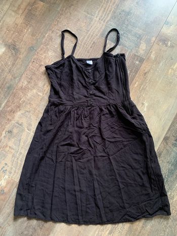 robe courte noire bretelles